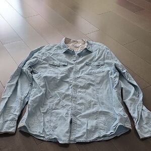Calvin Klein Light Blue Casual Button Down Shirt